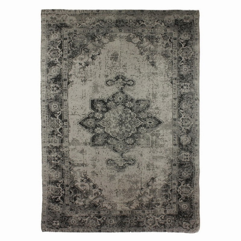 RUG GREY PERSIAN PRINT POLY